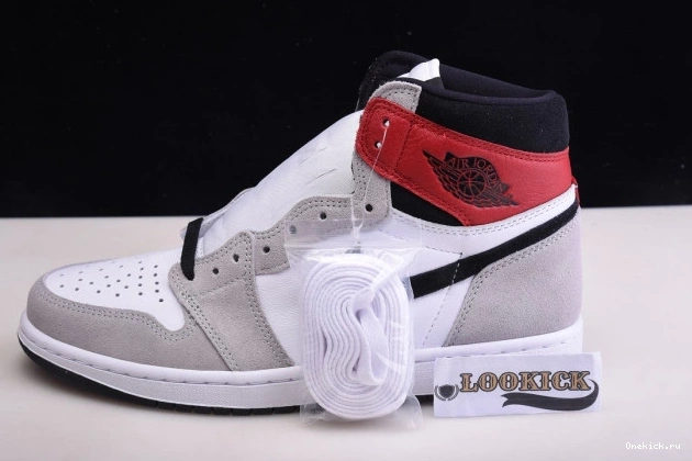 One Kick Smoke Light High 1 Jordan Grey 555088-126 OG Air 0727